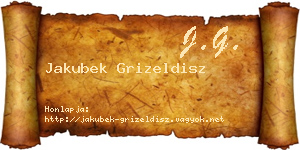 Jakubek Grizeldisz névjegykártya
